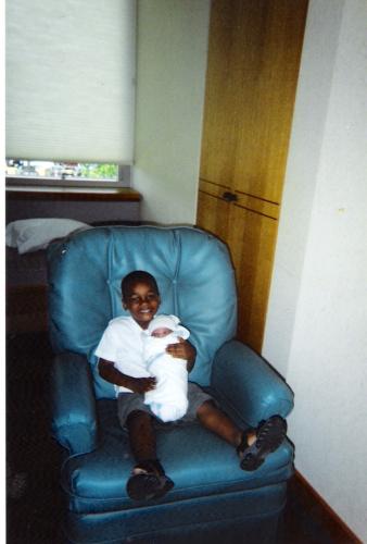 Stanley Jr & big Bro holding him